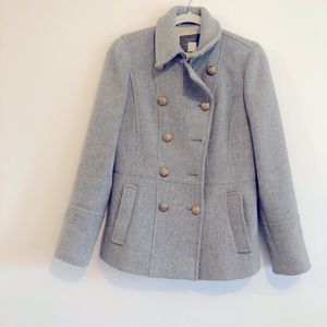 J.Crew Stadium Cloth by Nello Gori Wool Coat